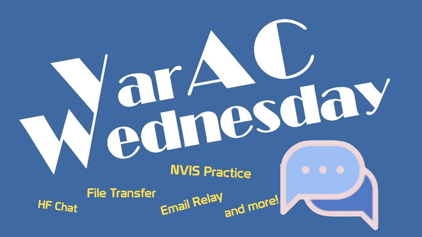 Announcing a VarAC Wednesday Net
